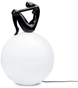 Lampa de podea decorativa cu design original Woman 35 negru