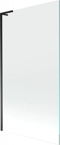Mexen Next L paravan de cadă cu 1 panou, 100 x 150 cm, transparent, negru - 895-100-000-03-00-70