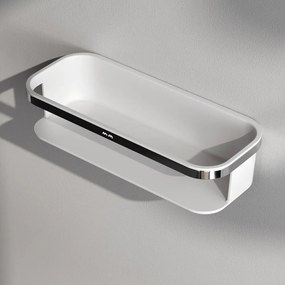 Etajera otel inoxidabil AM.PM Func finisaj alb-crom lucios