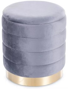 Set 2 tabureti Britta velvet gri Tap.252