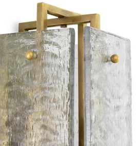 Aplica de perete LUX sticla, alama vintage Solara