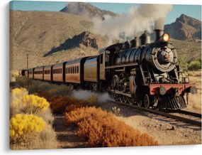 Tablou - Locomotivă cu aburi (70x50 cm)