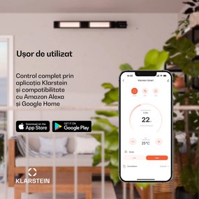 Blumfeldt Cosmic Beam Smart 30, încălzitor cu infraroșu, 3000 W, control prin aplicație, negru