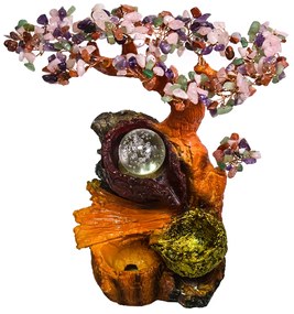 Fantana arteziana, Feng Shui, LED, pompa submersibila, pietre semipretioase, Naimeed D3009-Multicolor