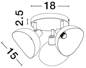 Plafoniera design modern GEETI