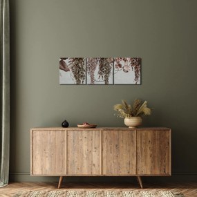 Tablou - Plante (cu ceas) (90x30 cm)