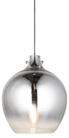 Lustră pe cablu Endon 96442 PANTHER 1xE27/10W/230V crom lucios/fumuriu