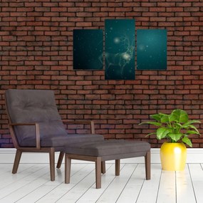 Tablou - Cerb magic noaptea (90x60 cm)
