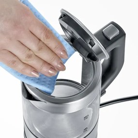 Severin WK 3472 - Fierbător electric 0,5 l, 1100 W/230 V, inox/sticlă