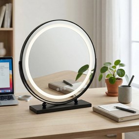 Oglindă LED MAKE-UP Black 50 cm