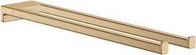 Suport dublu pentru prosoape Hansgrohe Addstoris 45 cm bronz periat