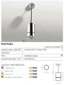 Pendul modern design tip spot RAFFAEL alb