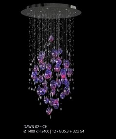 Lustra moderna Vision design LUX Cristal Bohemia Exclusive Dawn 02, 240cm