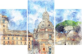 Tablou - Biserica Santa Maria di Loreto, Roma, Italia (90x60 cm)