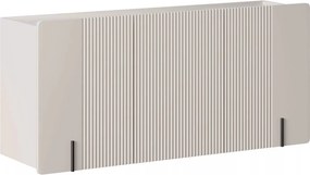 Comodă suspendată Malmi 150 cm cu 3 uși - cașmir / crema bianca / negru