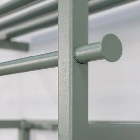 Cuier de perete verde prăfuit cu raft din metal 76 cm Rizzoli – Spinder Design