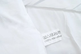 Patura de vara matlasata 140x200 cm cu perna 70x90 cm ECONOMY PEACH, albă