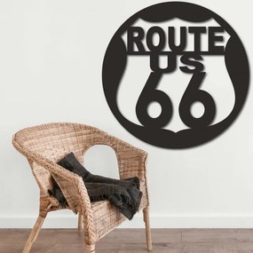 SENTOP | Imagine de perete din lemn U.S. ROUTE 66