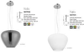 Lustra / Pendul design modern Nala fumuriu NVL-9207602