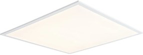 Panou LED incastrat alb patrat incl. LED 3000K - 6500K cu comutator DIP - Seagal