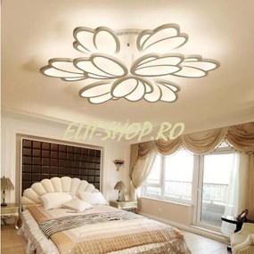 Lustra Led Cu Telecomanda, Elit's Frio, 200 w, Alb