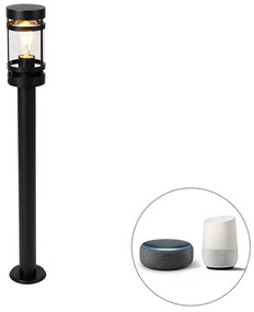 Lampă de exterior inteligentă neagră 80 cm IP44 incl. Wifi ST64 - Gleam