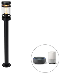 Lampă de exterior inteligentă neagră 80 cm IP44 incl. Wifi ST64 - Gleam