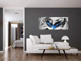Tablou cu portretul femeii cu pietre (120x50 cm)