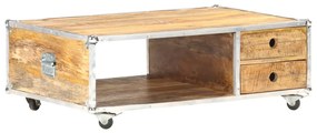 vidaXL Masuță de cafea, 89x59x33 cm, lemn masiv de mango nefinisat
