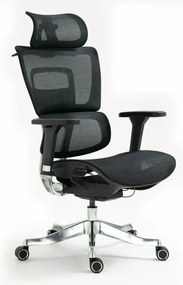 Scaun de birou Winner Lux negru/crom