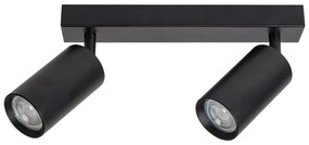 Aplica de perete / tavan cu 2 spoturi directionabile design modern SOLO negru