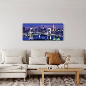 Tablou metropolei nocture (120x50 cm)