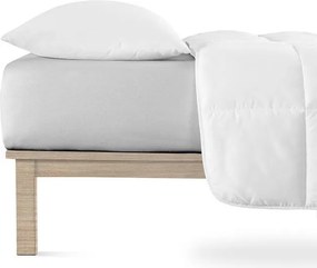 decoDoma Cearșaf elastic jersey cu elastan gri 180 x 200 cm