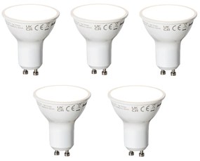 Set de 5 becuri LED inteligente GU10 albe 7W 700 lm 3000K