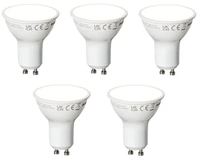 Set de 5 becuri LED inteligente GU10 albe 7W 700 lm 3000K