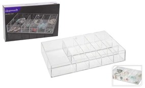 Organizator accesorii machiaj, cu compartimentele ajustabile, 33x20.5x5.5 cm