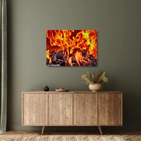 Tablou pe sticlă cu jar (70x50 cm)