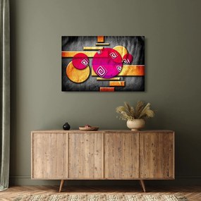 Tablou abstract cu simboluri istorice (90x60 cm)