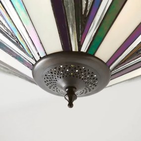 Endon 63936 - Candelabru suspendat pe lanț Tiffany ASTORIA 3xE27/60W/230V Ø 48 cm