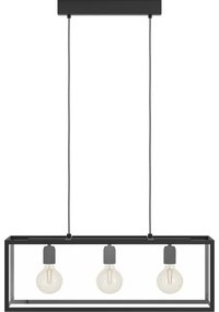 Lustră Eglo 49393 CHARTERHOUSE 3xE27/60W/230V