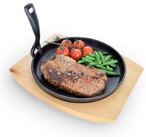 Tigaie tip grill cu mâner reglabil din fontă ø 22 cm LITINA – Orion