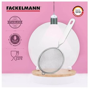 Strecuratoare Fackelmann 42331, 7 cm, Otel inoxidabil, Gaura pentru agatat, Argintiu