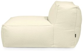 Fotoliu bean bag crem cu tapițerie din țesătură bouclé Mass Open Modul 90 – SLOWDOWN