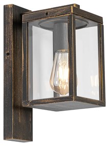 Lămpă de perete exterioară vintage auriu antic IP44 - Charlois