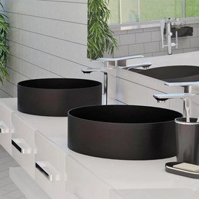 Lavoar de blat Rose Black negru mat