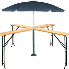Deuba Masa de bar Quattro 241x241x104 cm