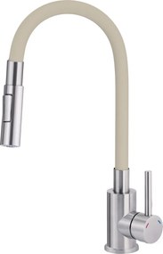 🚰 Baterie pentru bucătărie LUNO, pipă elastică, 2 funcții – Cod BOC_5740