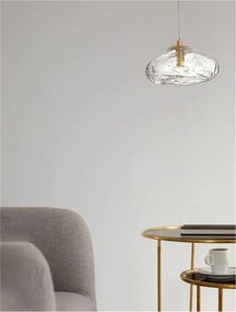 Pendul modern design decorativ KING auriu D-26cm