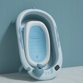 Baie pliabilă pentru copii VAIANA PREMIUM cu un șezlong - mai multe culori Bej