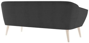 Canapea Arvada 108Numărul de locuri: 2, Gri inchis, 180x74x75cm, 44 kg, Tapiterie, Picioare: Lemn